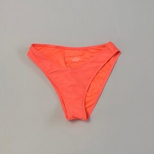 Aeropostale Vibrant Orange Ribbed Bikini Bottom